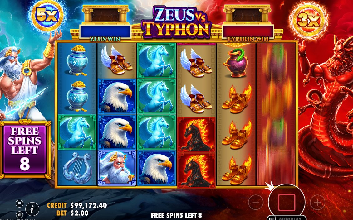 Free Spins-runda med GOD MULTIPLIER som slumpar varje snurr